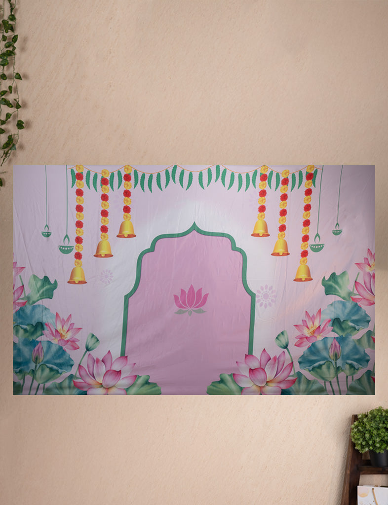 Back Drop - Lotus Pichwai Design - WL5358