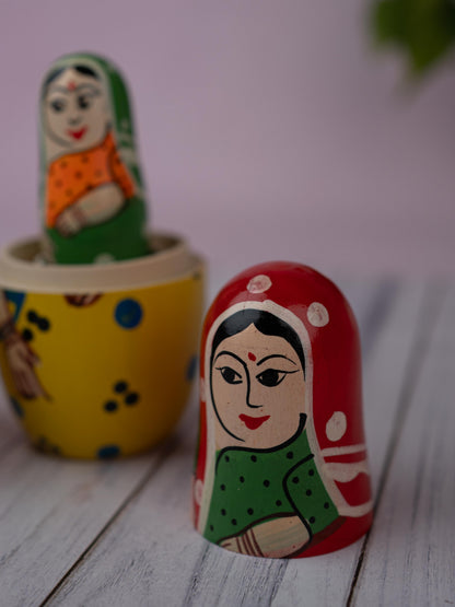 Kondapalli Toy - Lady Nesting Doll - WL5364