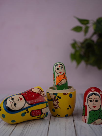 Kondapalli Toy - Lady Nesting Doll - WL5364