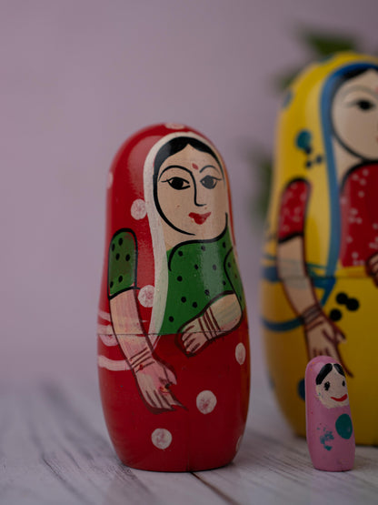 Kondapalli Toy - Lady Nesting Doll - WL5364