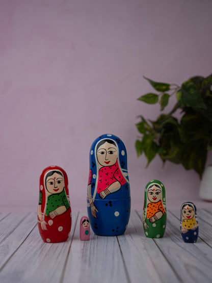 Kondapalli Toy - Lady Nesting Doll - WL5364
