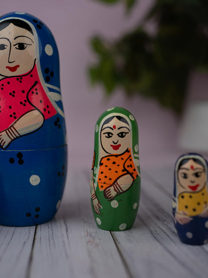 Kondapalli Toy - Lady Nesting Doll - WL5364