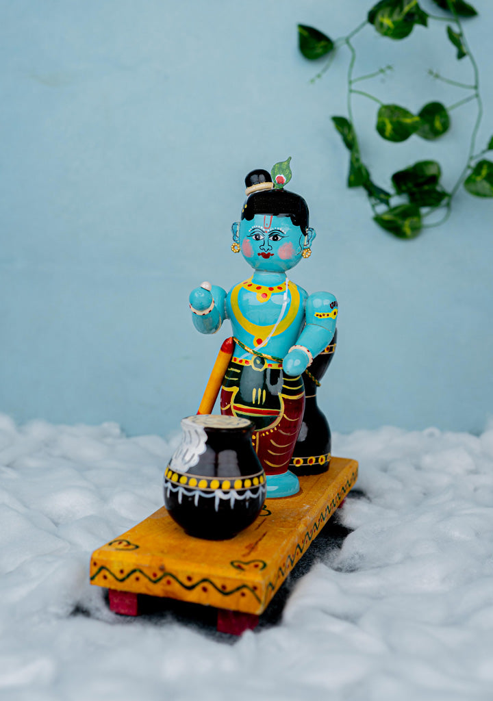 Kondapalli - Butter Krishna - 8 inch - WL5365
