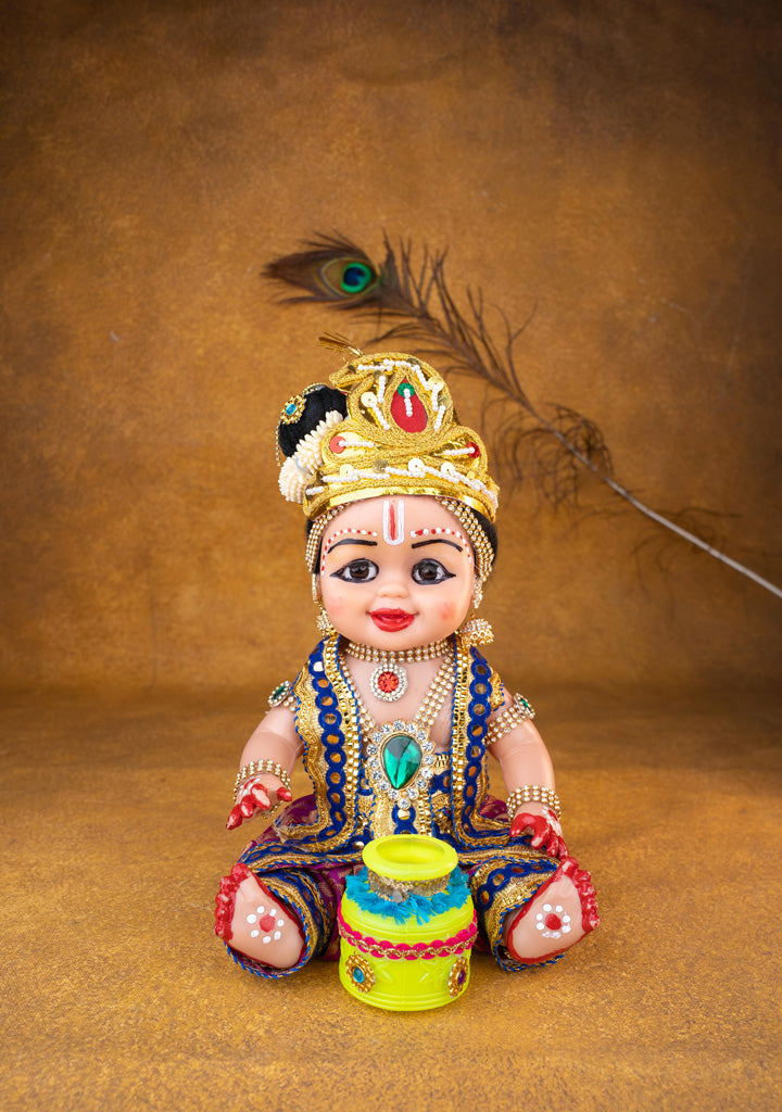 Baby Butter Krishna Doll - 11 inch - WL5371