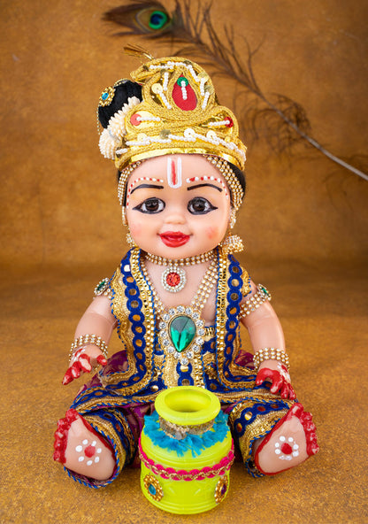 Baby Butter Krishna Doll - 11 inch - WL5371