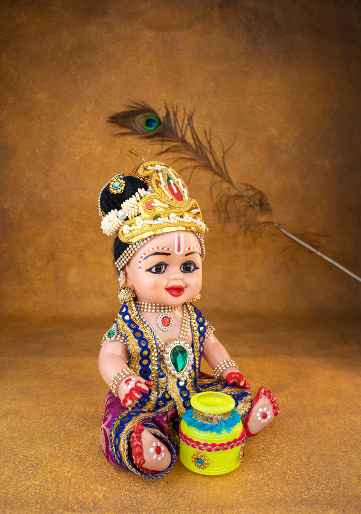 Baby Butter Krishna Doll - 11 inch - WL5371