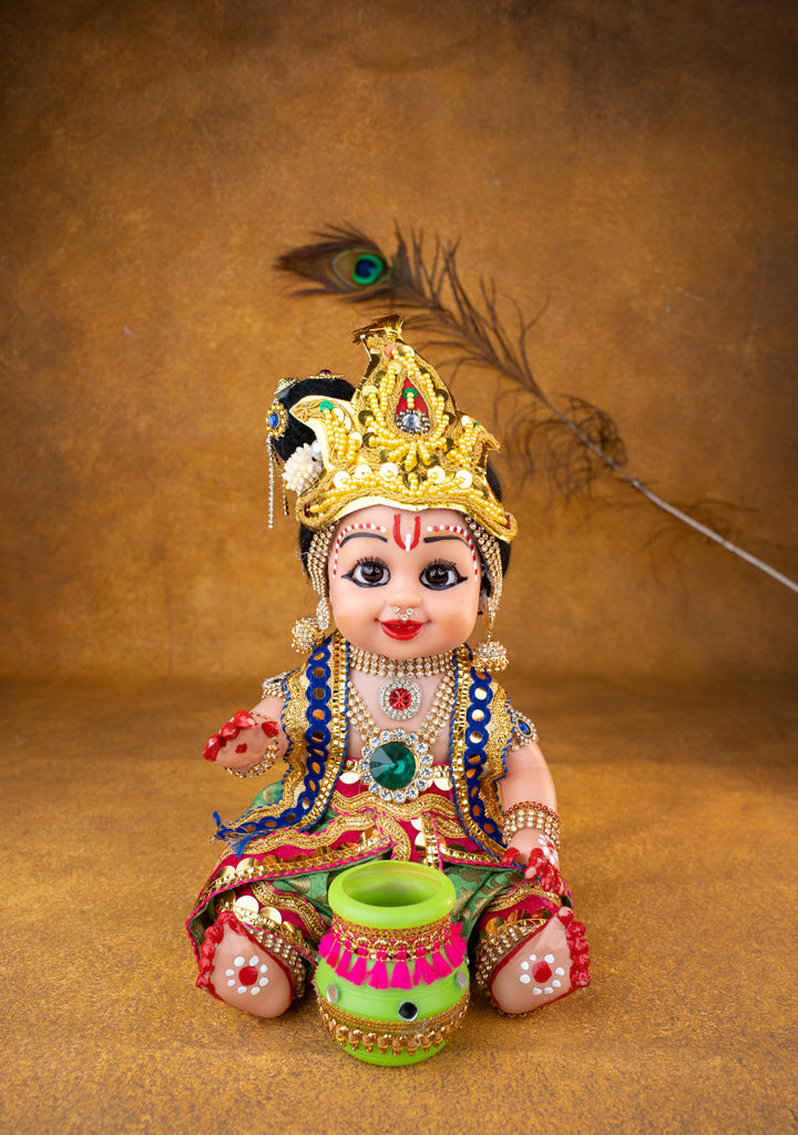 Baby Butter Krishna Doll - 11 inch - WL5371