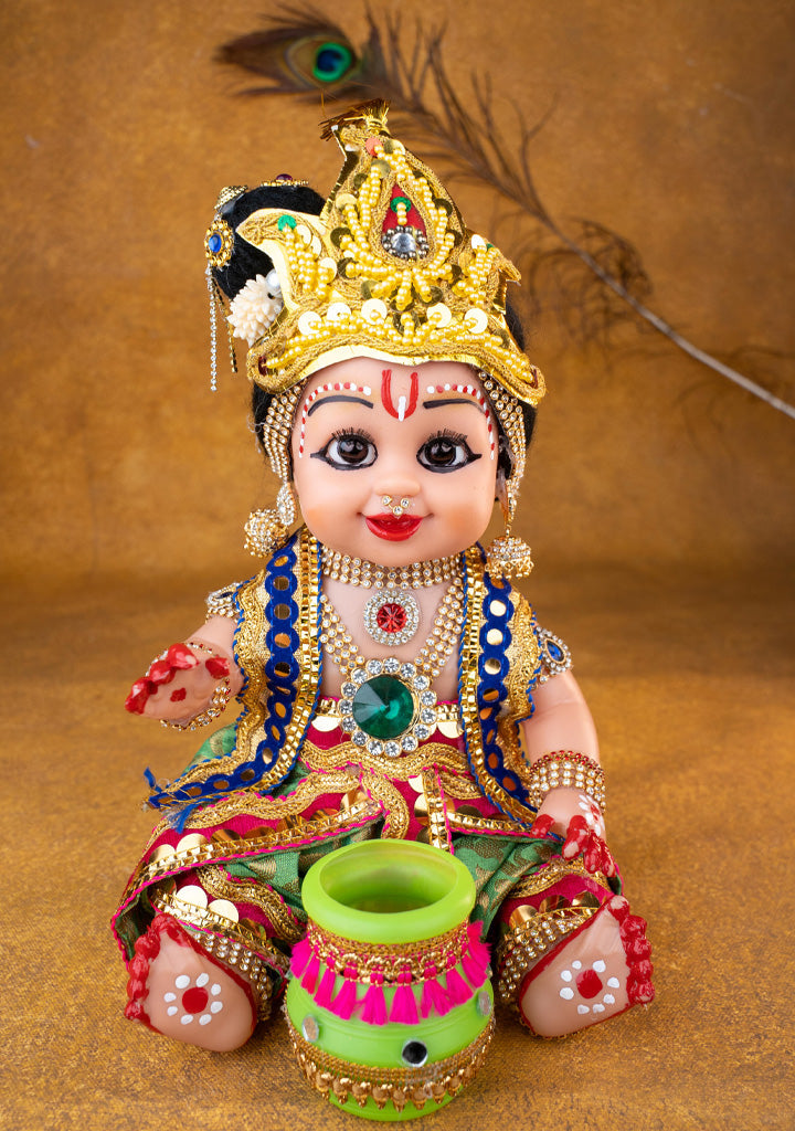 Baby Butter Krishna Doll - 11 inch - WL5371