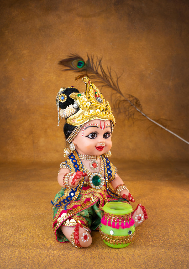 Baby Butter Krishna Doll - 11 inch - WL5371