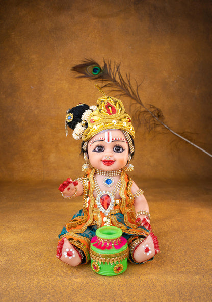 Baby Butter Krishna Doll - 11 inch - WL5371