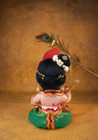 Baby Krishna with Flute Doll - 11 inch - WL5372