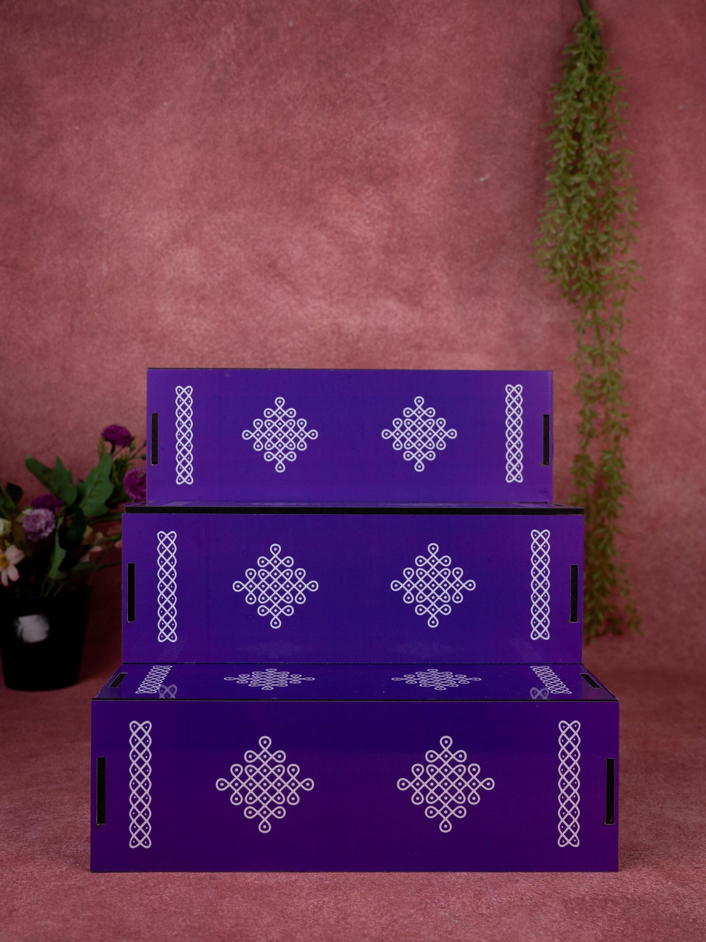 3 Step - Dismantable Golu Padi - Kolam Design - WL5376-1
