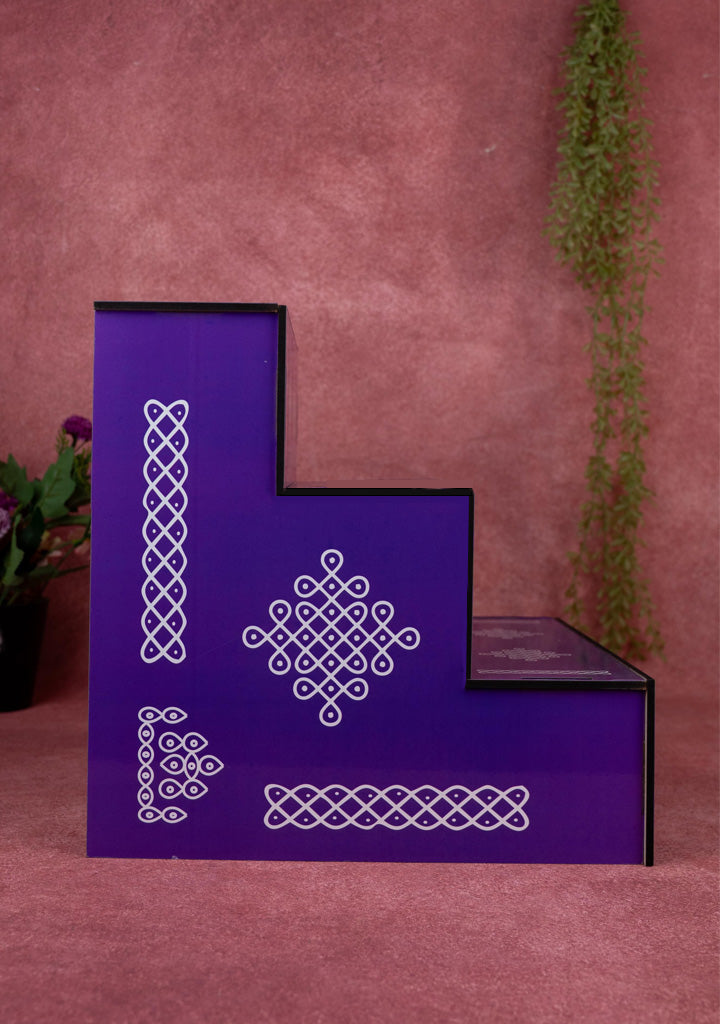 3 Step - Dismantable Golu Padi - Kolam Design - WL5376-1