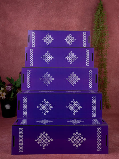 5 Step - Dismantable Golu Padi - Kolam Design - WL5376-2