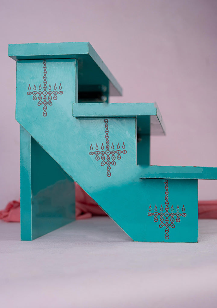 3 Step Golu Padi with Kolam Design - WL5379