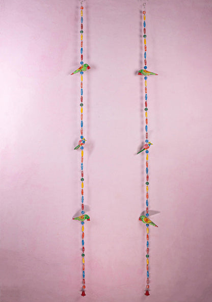 Kondapalli - Parrot Thoran with Bell - Set of 2 - WL5369