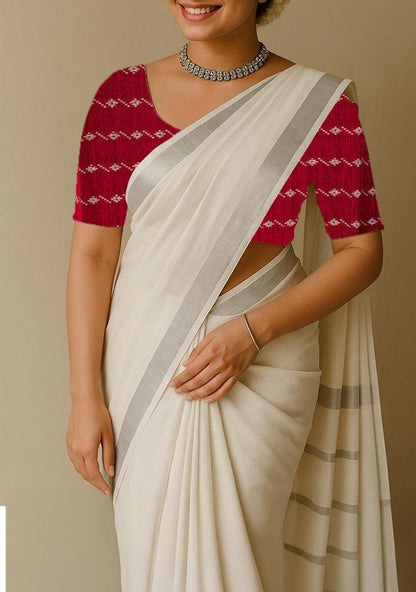 Raw Silk Blouse Bit - Set of 10 - Assorted Colors - WL5382
