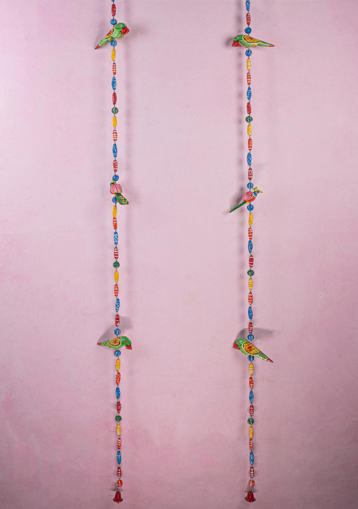 Kondapalli - Parrot Thoran with Bell - Set of 2 - WL5369