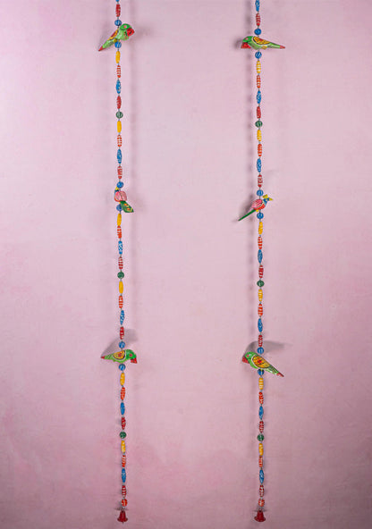 Kondapalli - Parrot Thoran with Bell - Set of 2 - WL5369