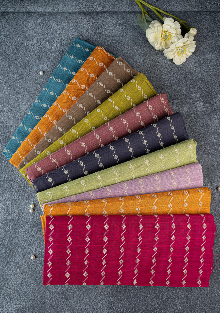 Raw Silk Blouse Bit - Set of 10 - Assorted Colors - WL5382