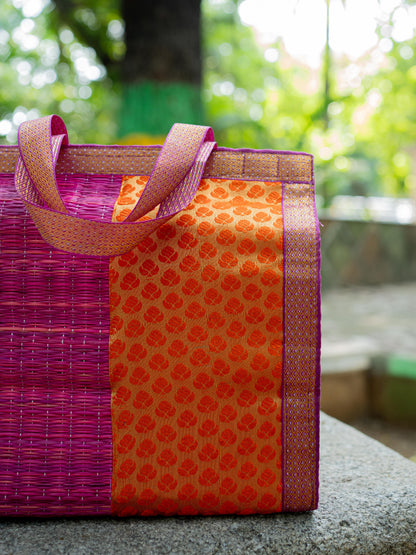 Half and Half Korai Handbag - 12x12 inch - WL5389