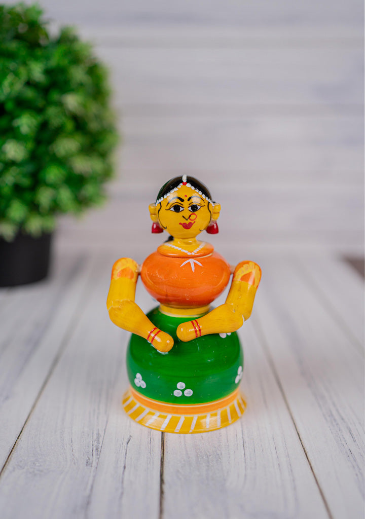 Kondapalli - Lady Butta Bomma - 5 inch - WL5398