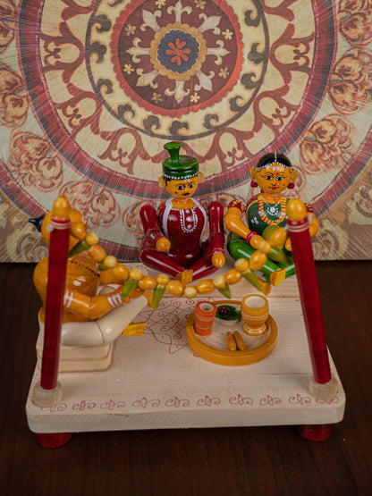 Kondapalli - Marriage Set with Mandapam - 6 inch - WL5399