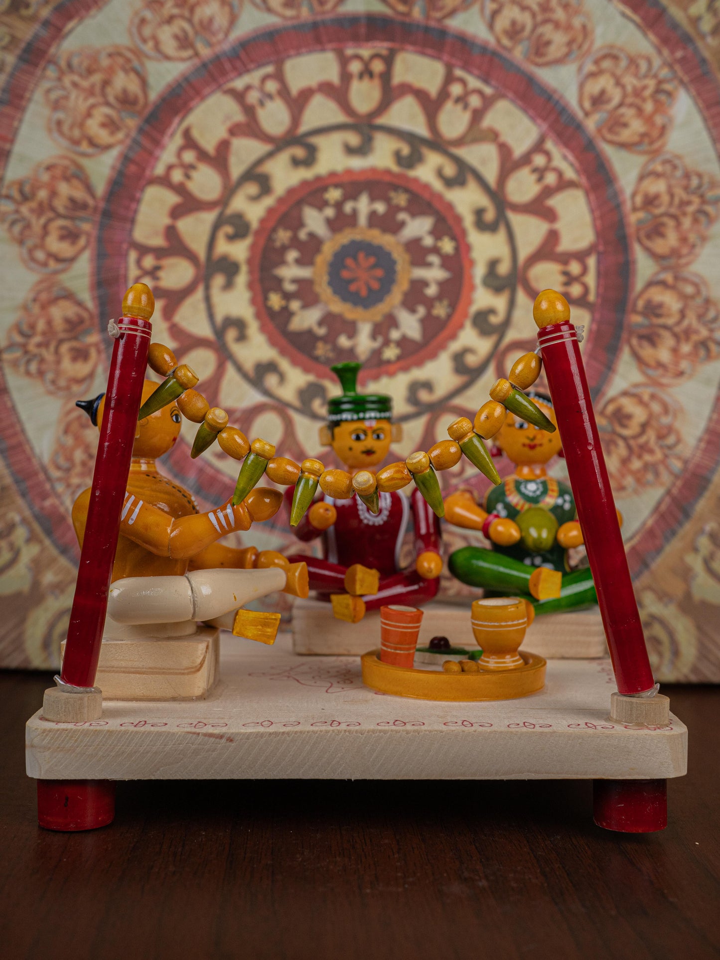 Kondapalli - Marriage Set with Mandapam - 6 inch - WL5399