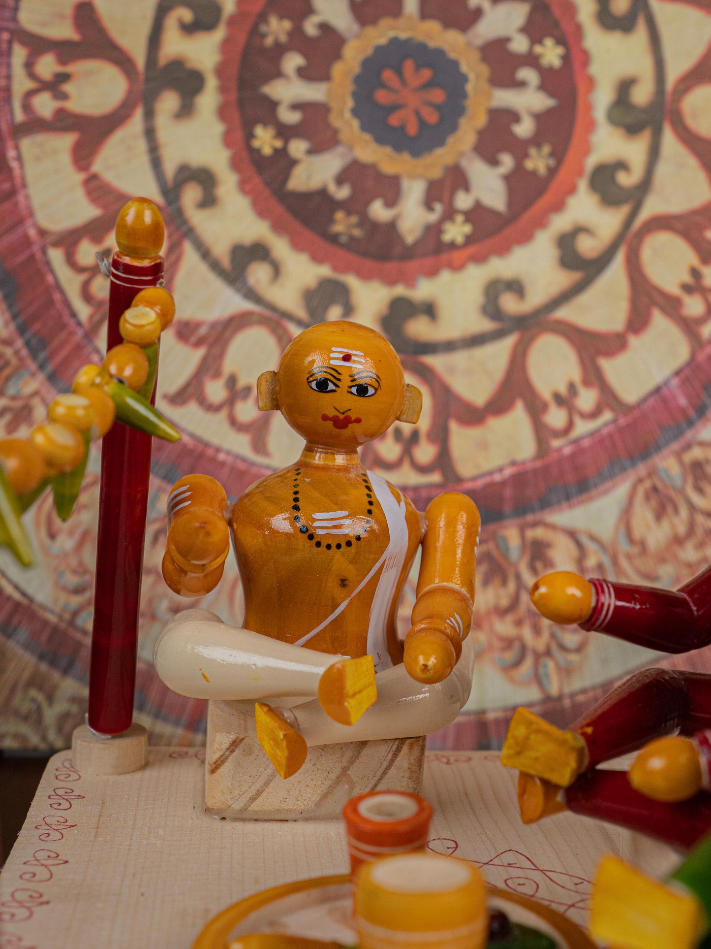 Kondapalli - Marriage Set with Mandapam - 6 inch - WL5399