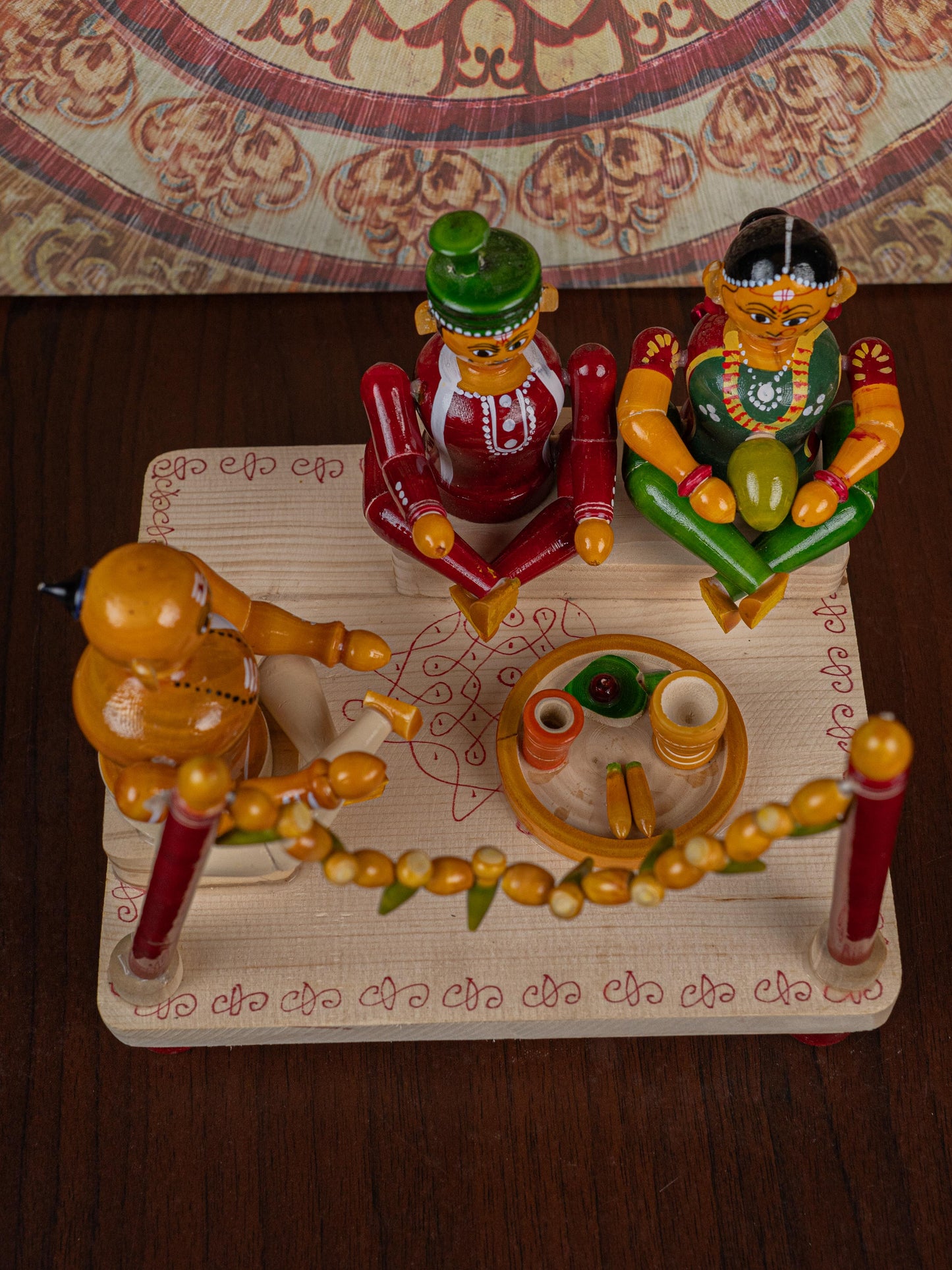 Kondapalli - Marriage Set with Mandapam - 6 inch - WL5399