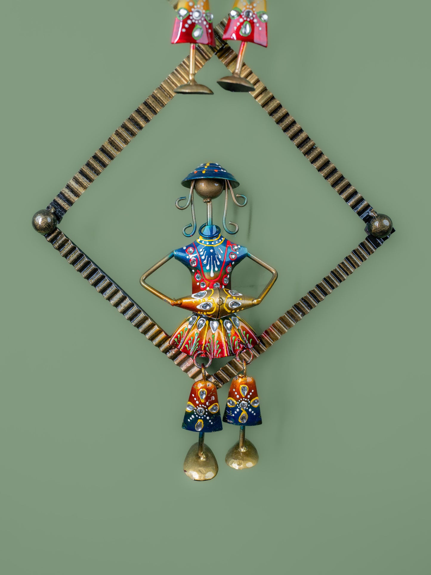 Metal Handpainted Musician on Frame - 36 inch - WL5406