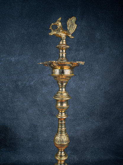 Brass Annapakshi Kuthu Vilakku - 30 inch - WL5408