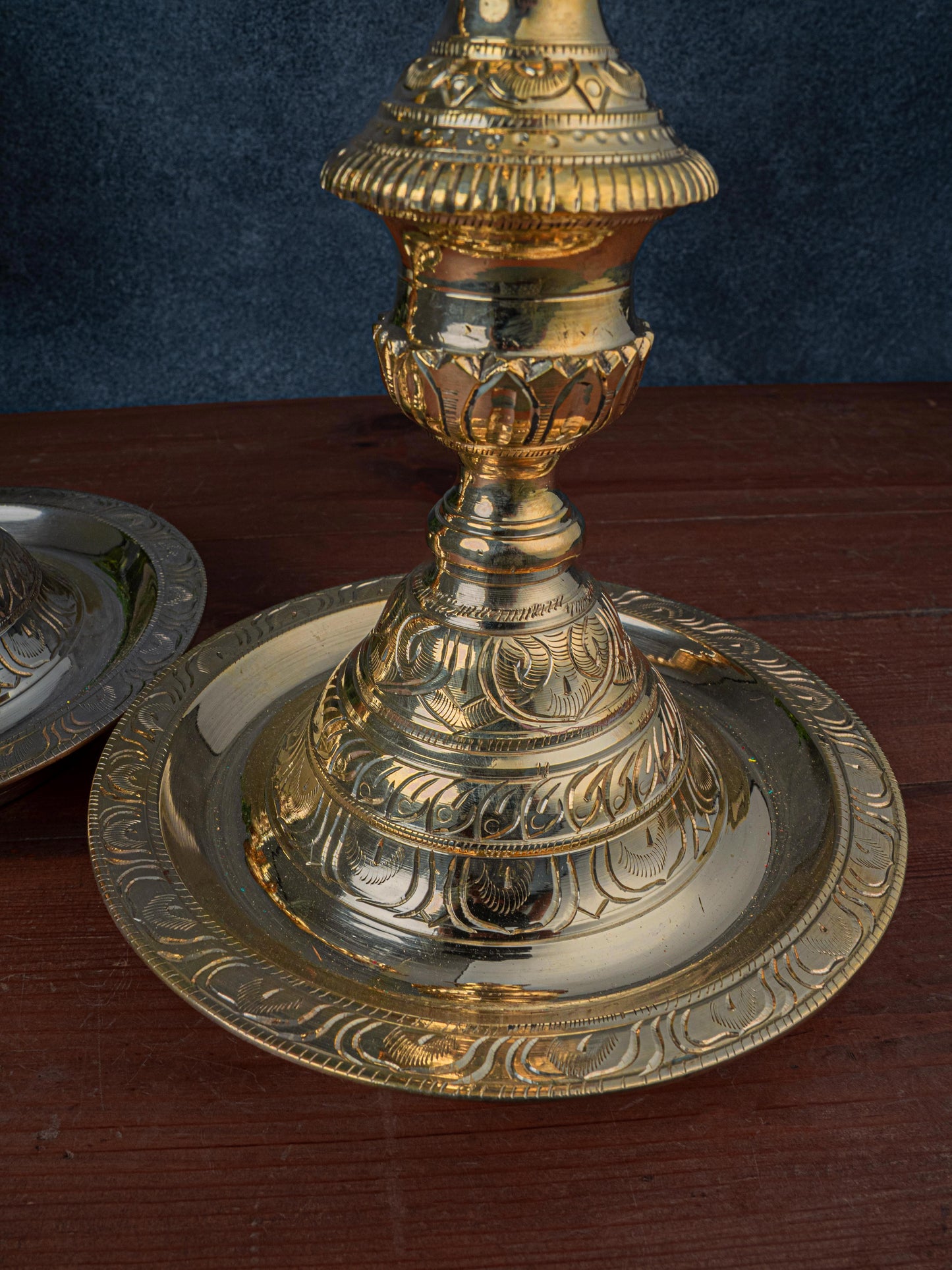 Brass Annapakshi Kuthu Vilakku - 28 inch - WL5409