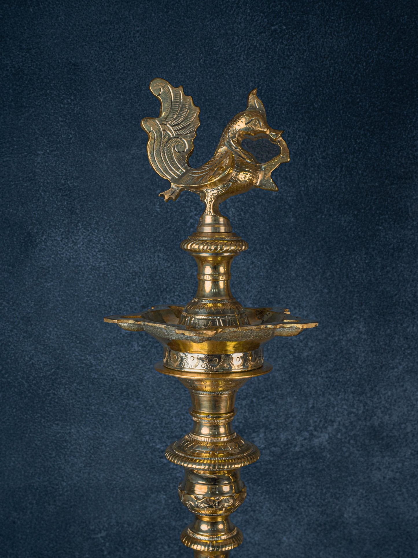 Brass Annapakshi Kuthu Vilakku - 39 inch - WL5410