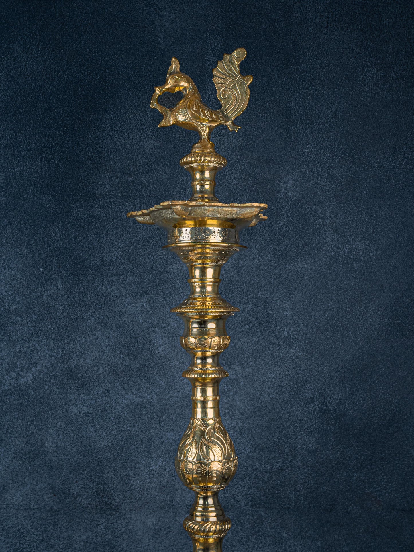 Brass Annapakshi Kuthu Vilakku - 39 inch - WL5410