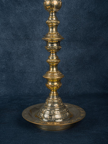Brass Annapakshi Kuthu Vilakku - 39 inch - WL5410