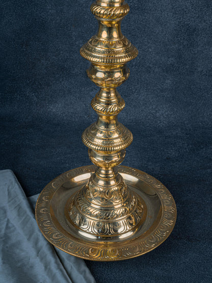 Brass Annapakshi Kuthu Vilakku - 39 inch - WL5410