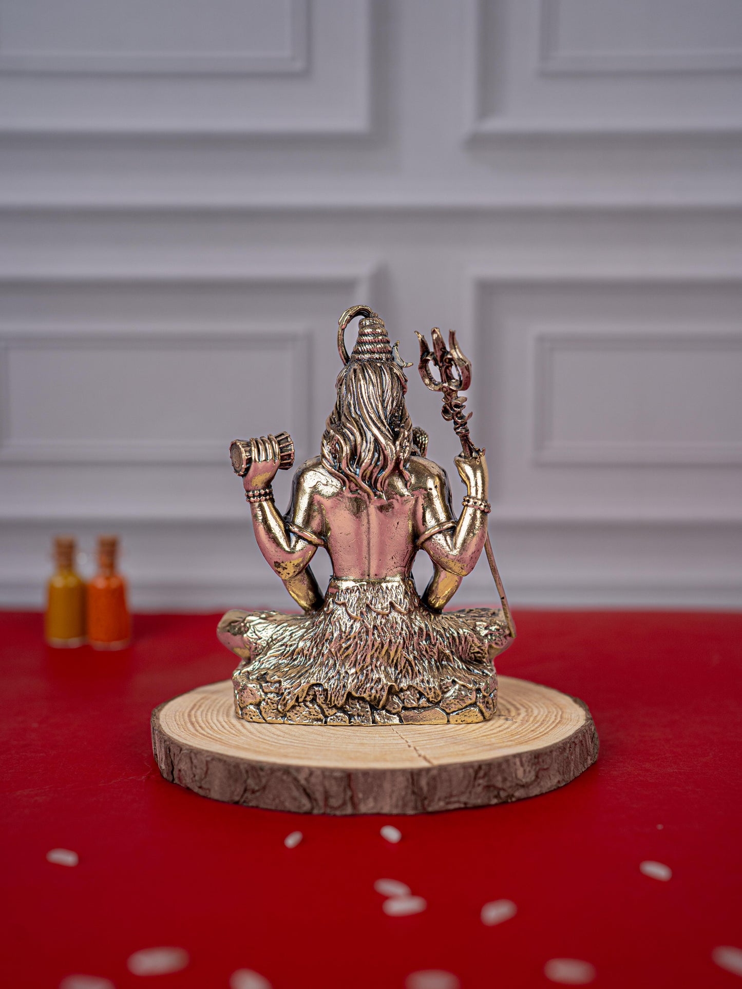 Brass Antique Shivan Idol - 4 inch - WL5416