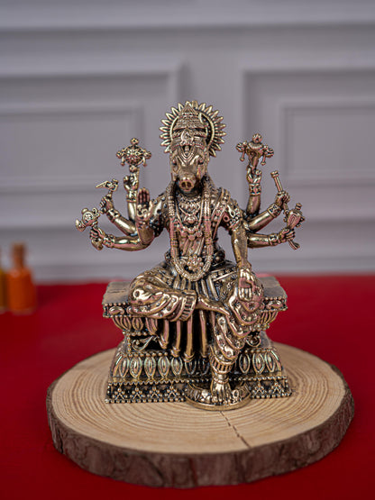 Brass Antique Varahi Idol - 4 inch - WL5417
