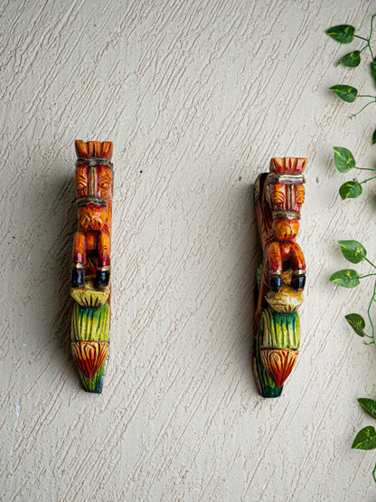 Wooden Carved Horse Bracket - 12 inch - Set of 2 - WL5424