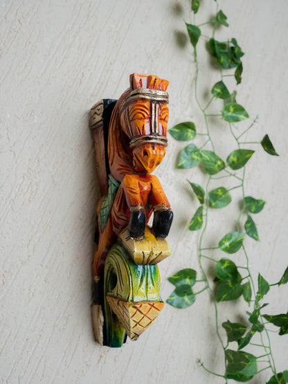 Wooden Carved Horse Bracket - 12 inch - Set of 2 - WL5424