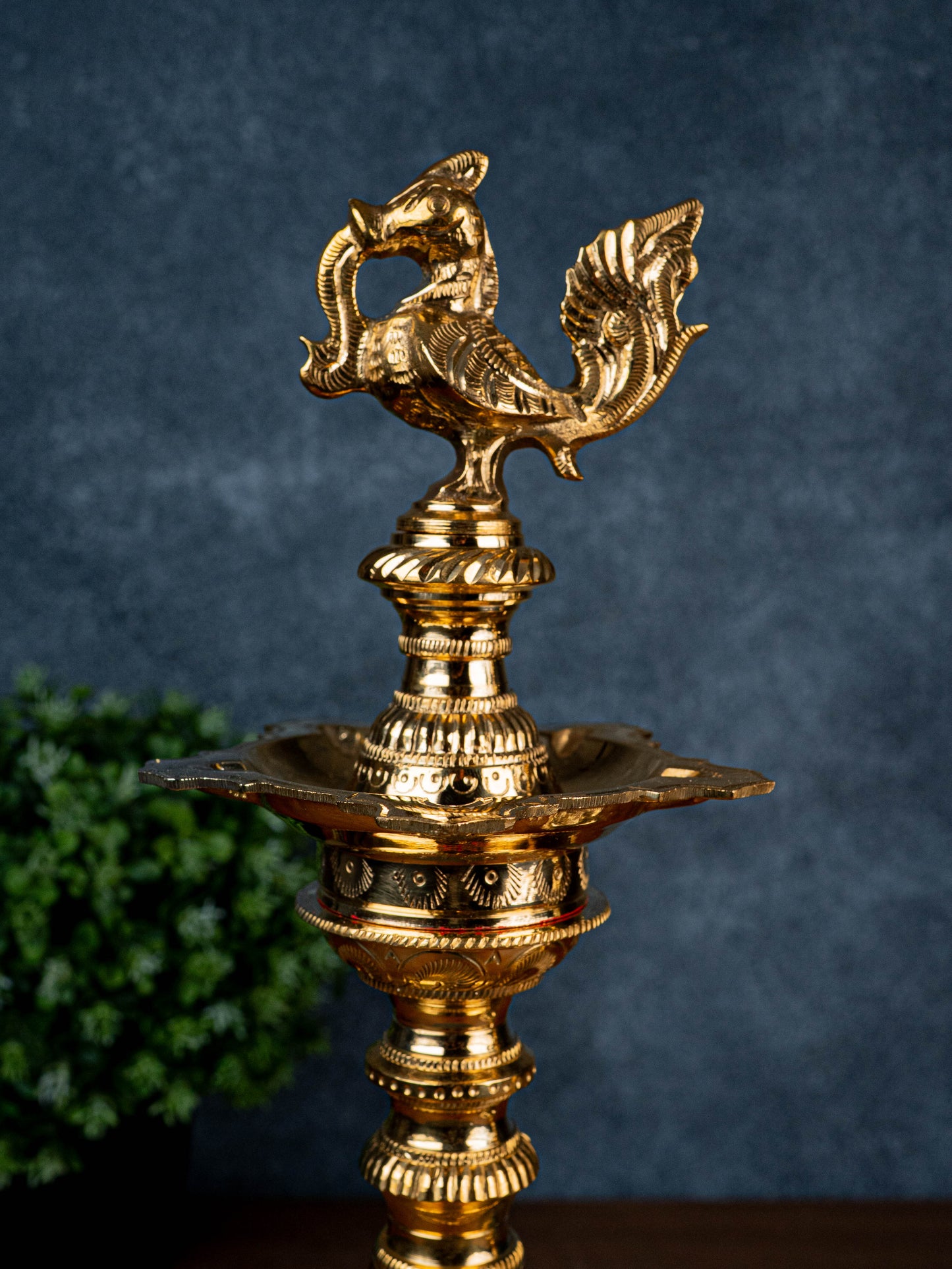Brass Annapakshi Kuthu Vilakku - 15 inch - WL5428