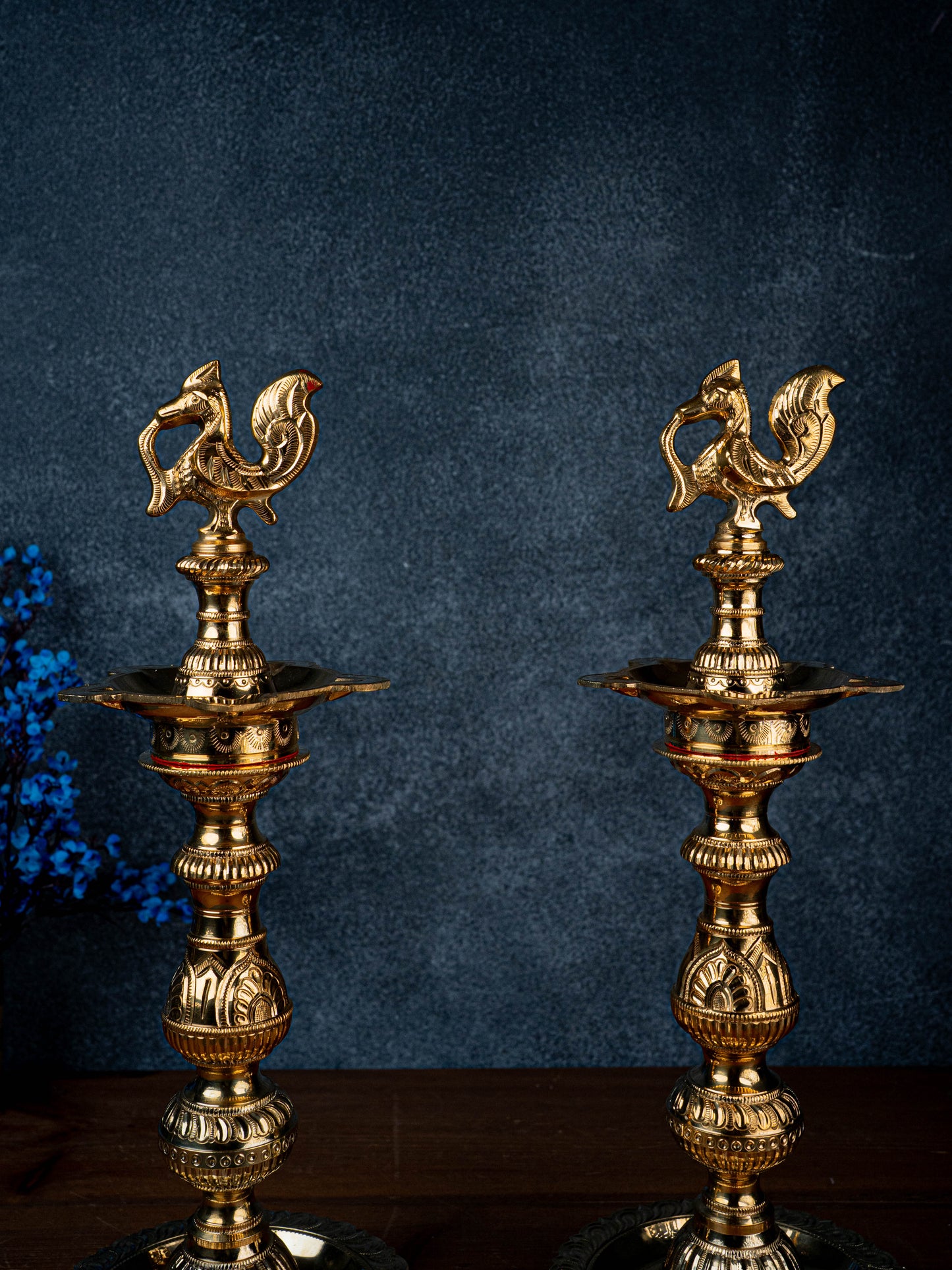 Brass Annapakshi Kuthu Vilakku - 18 inch - WL5429