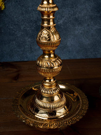 Brass Annapakshi Kuthu Vilakku - 23 inch - WL5430