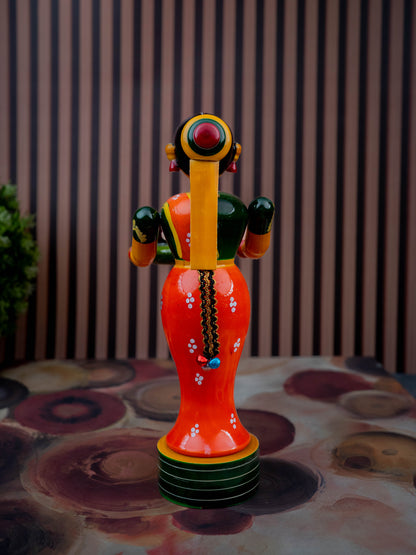 Kondapalli - Welcome Lady with Thambulam - 9 inch - WL5433