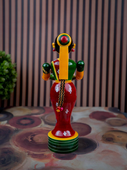 Kondapalli - Welcome Lady with Thambulam - 9 inch - WL5433