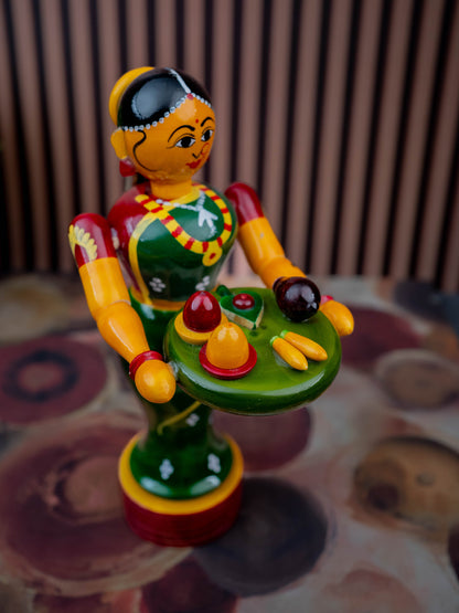 Kondapalli - Welcome Lady with Thambulam - 9 inch - WL5433