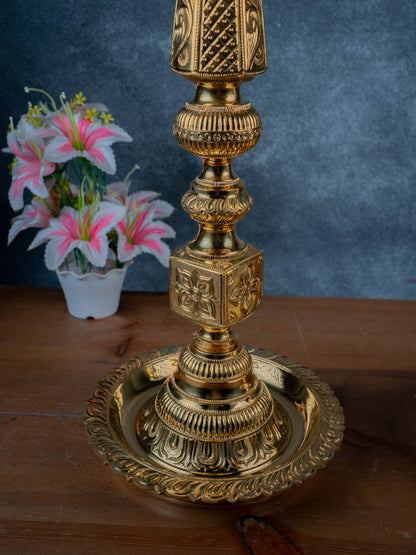 Brass Annapakshi Kuthu Vilakku - 27 Inch - WL5435