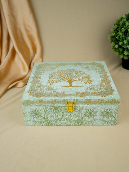 Decorative 4 Jar Dry Fruit Box - WL5447