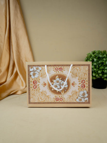 Decorative 2 Jar Dry Fruit Box with Bag - WL5448